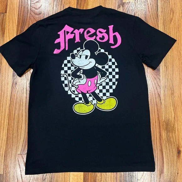 Women's Black Disney Mickey And Friends Large Fresh T-Shirt - Picture 6 of 8